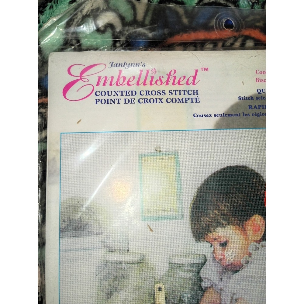 Janlynn Embellished Counted Cross Stitch Kit Unopened Cookies for Daddy Sewing - Picture 2 of 5